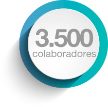 Três mil e quinhentos colaboradores